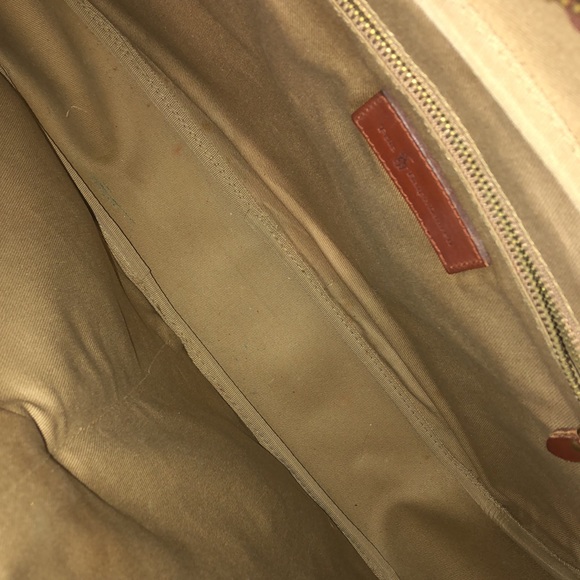 WRALPH LAUREN Tartan Plaid Laptop Briefcase Crossbody Messenger Bag RARE - Picture 7 of 17